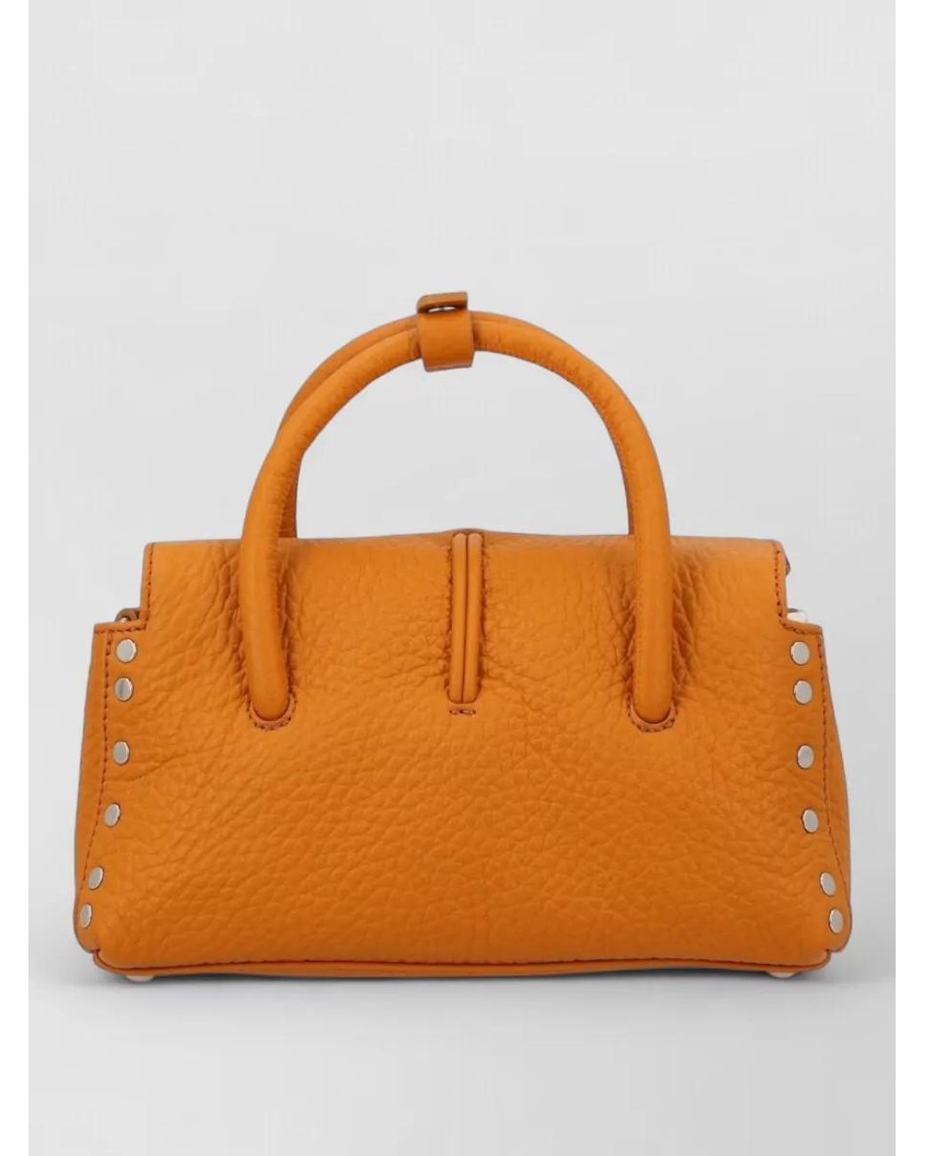 Zanellato Orange Leather Shoulder Bag