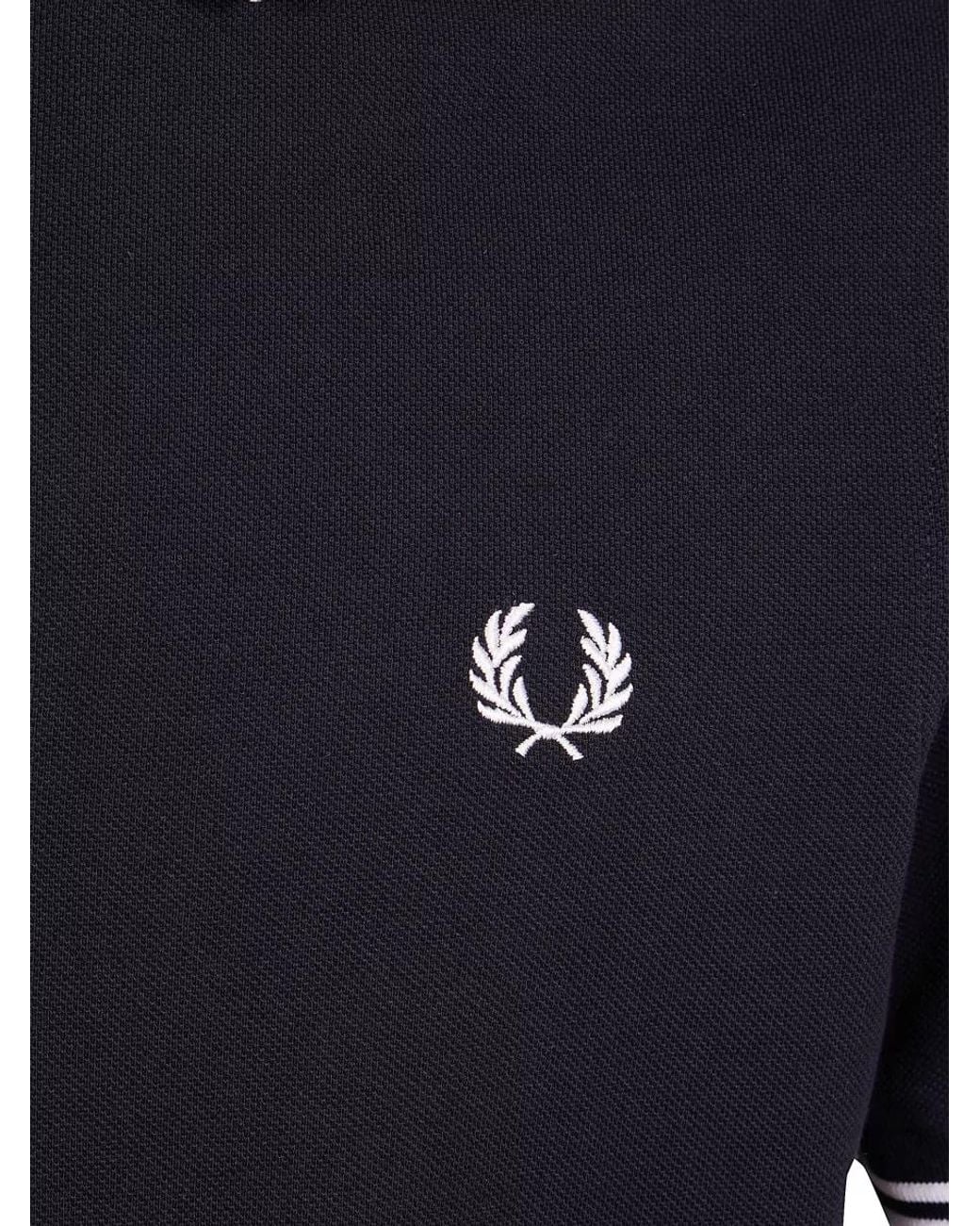 Fred Perry Blue Cotton Polo Shirt for men
