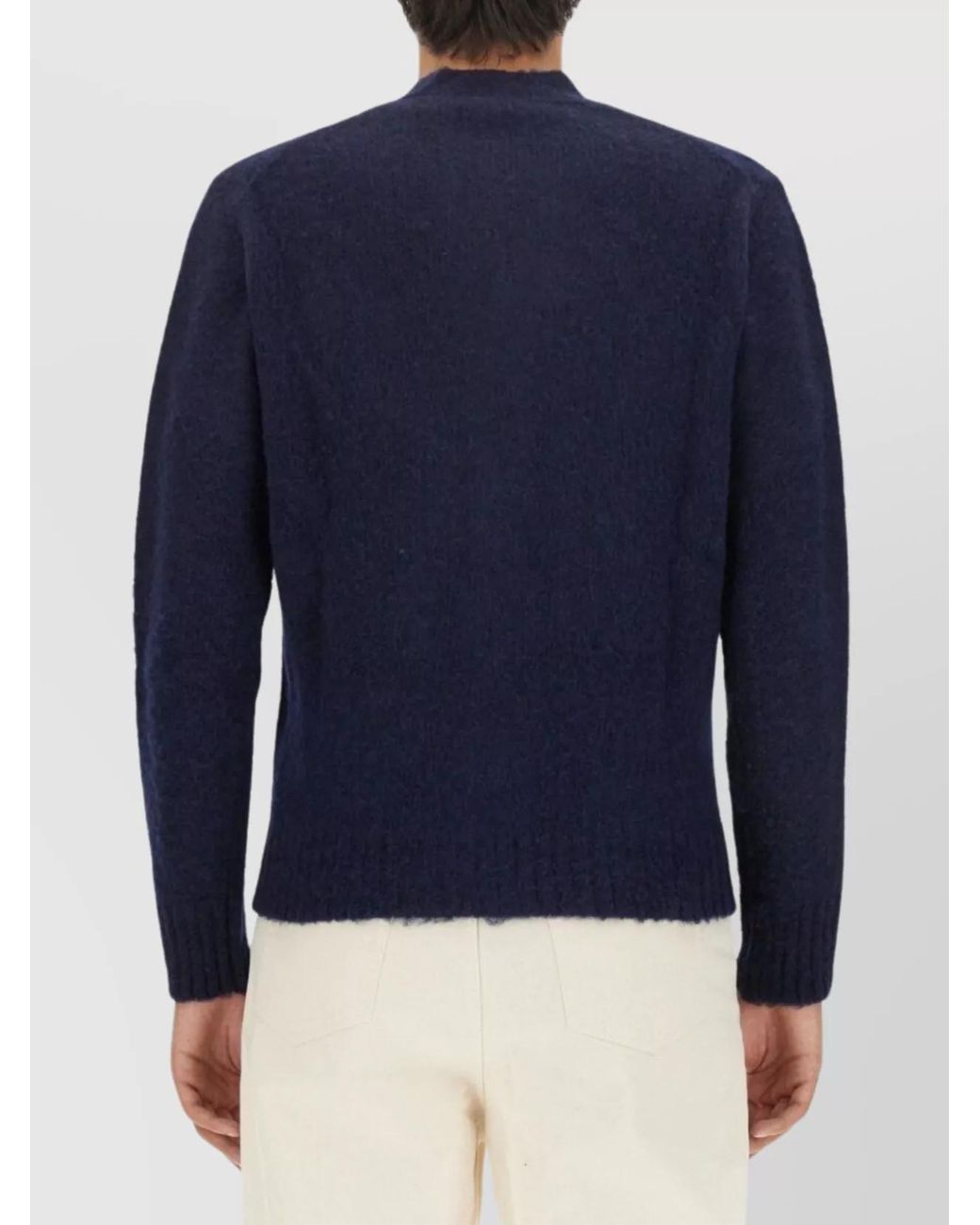 Aspesi White Wool Cardigan for men
