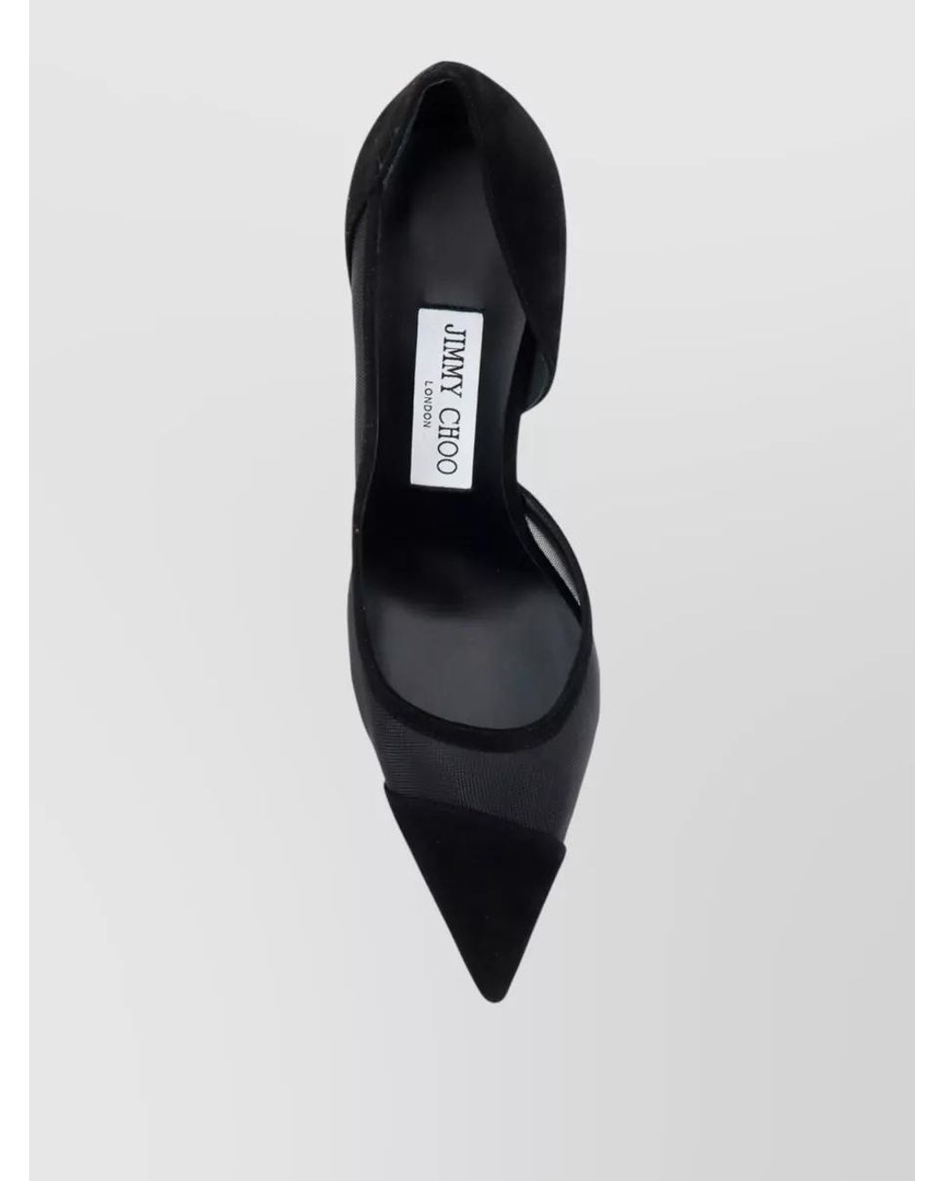 Jimmy Choo Black Suede Leather Pointed-Toe Pumps
