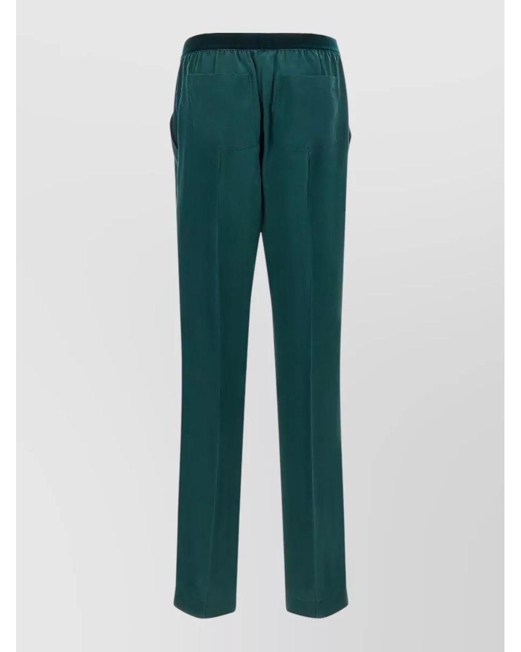 Tom Ford Green Silk Satin Relaxed-Fit Straight-Leg Pajama Pants