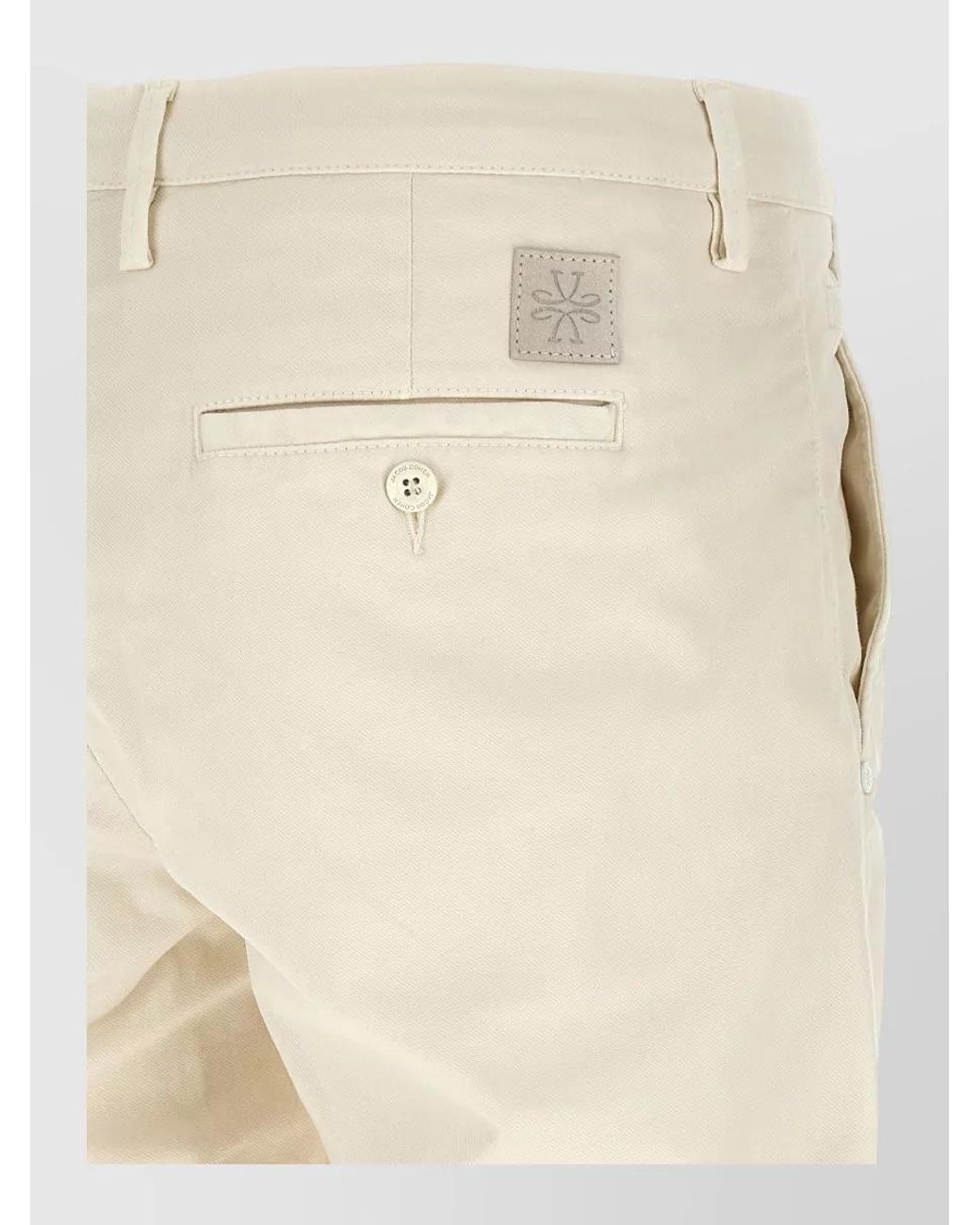 Jacob Cohen White Bobby Low-Rise Straight-Leg Chinos for men