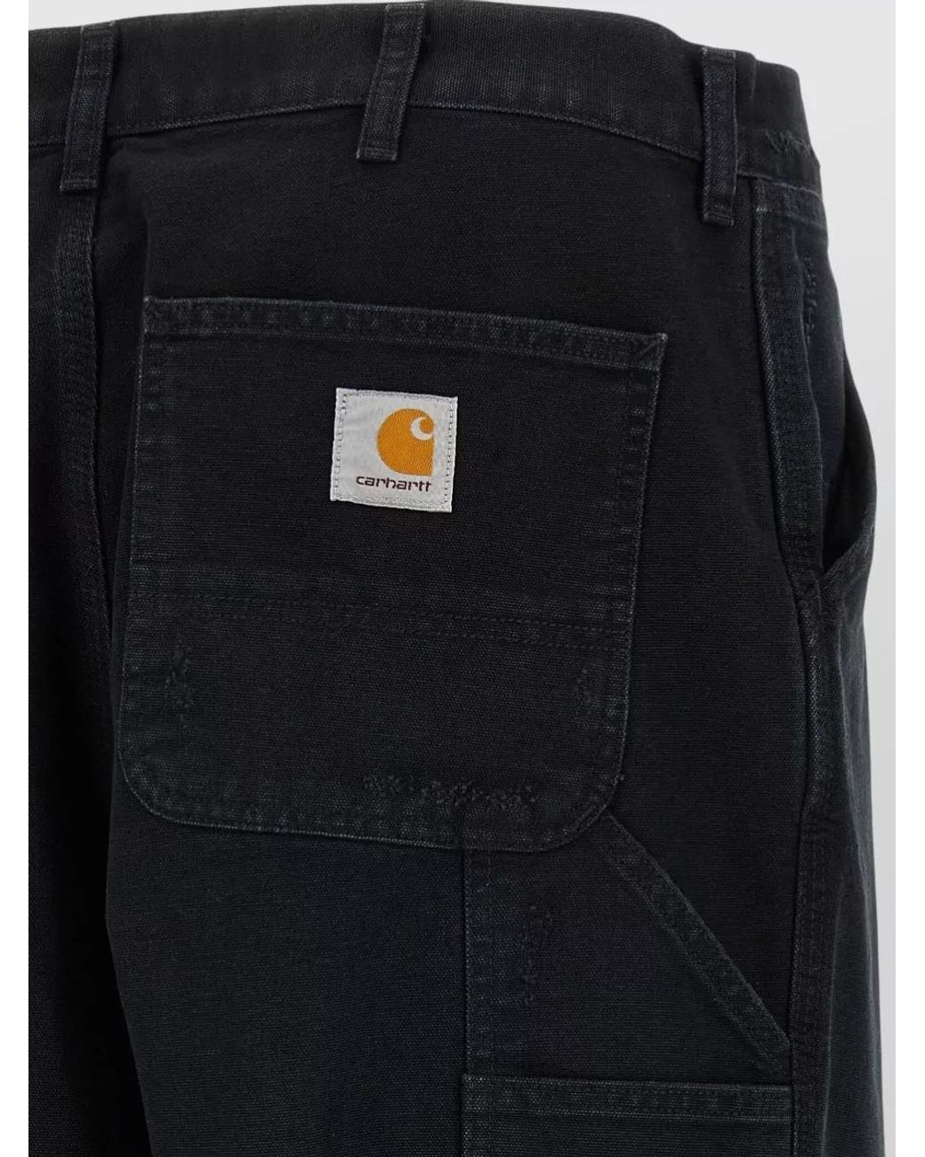 Carhartt Black Organic Cotton Straight-Leg Jeans for men