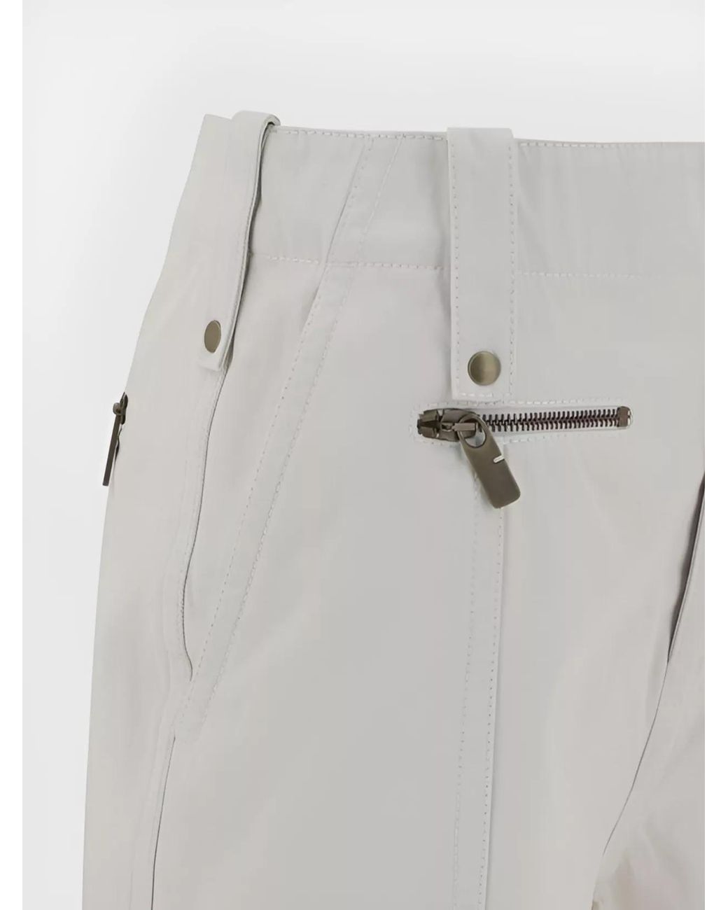 Burberry Gray Cotton Cropped Trousers
