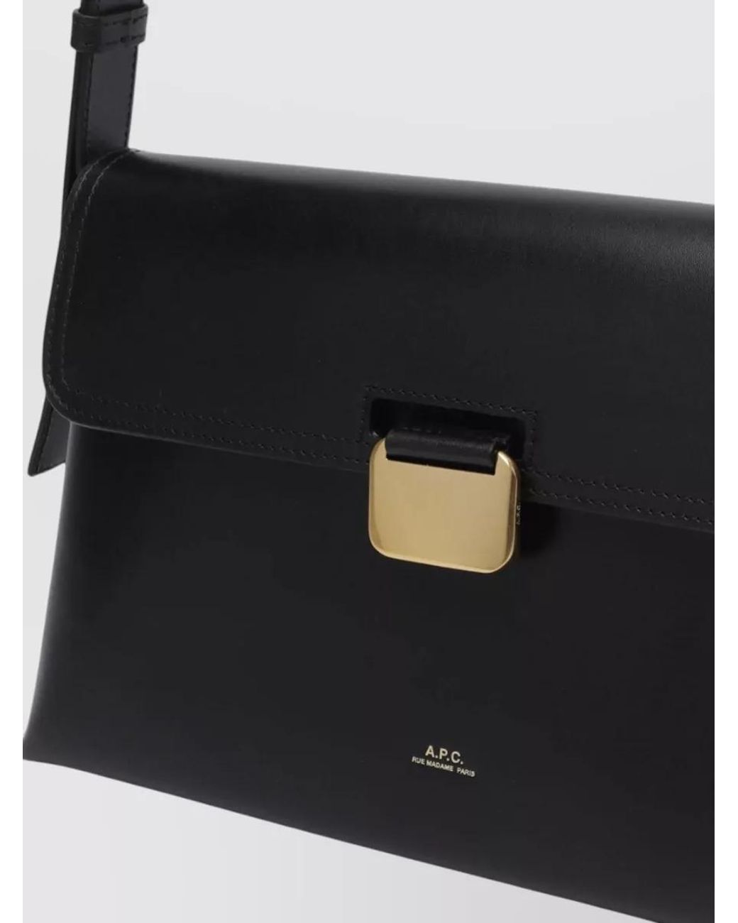 A.P.C. White Sac Leather Clutch Bag