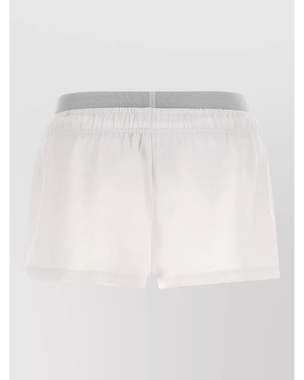 DIESEL White Terry Short Shorts