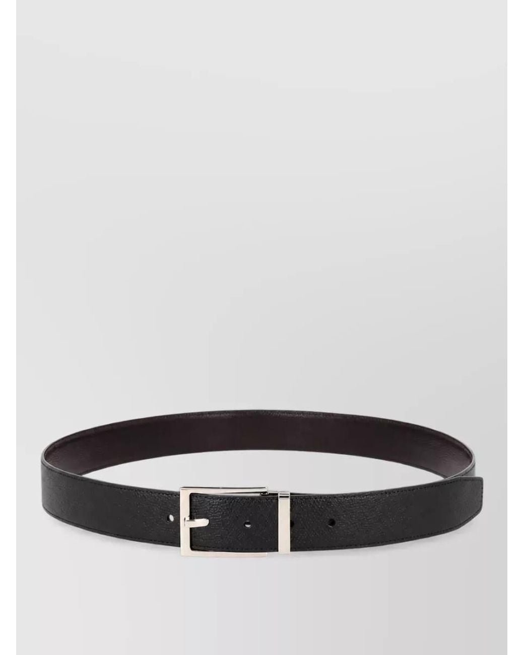 Ferragamo Gray Leather Belt for men