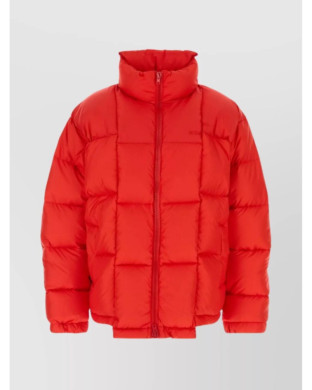 Vetements Red Down Puffer Jacket for men