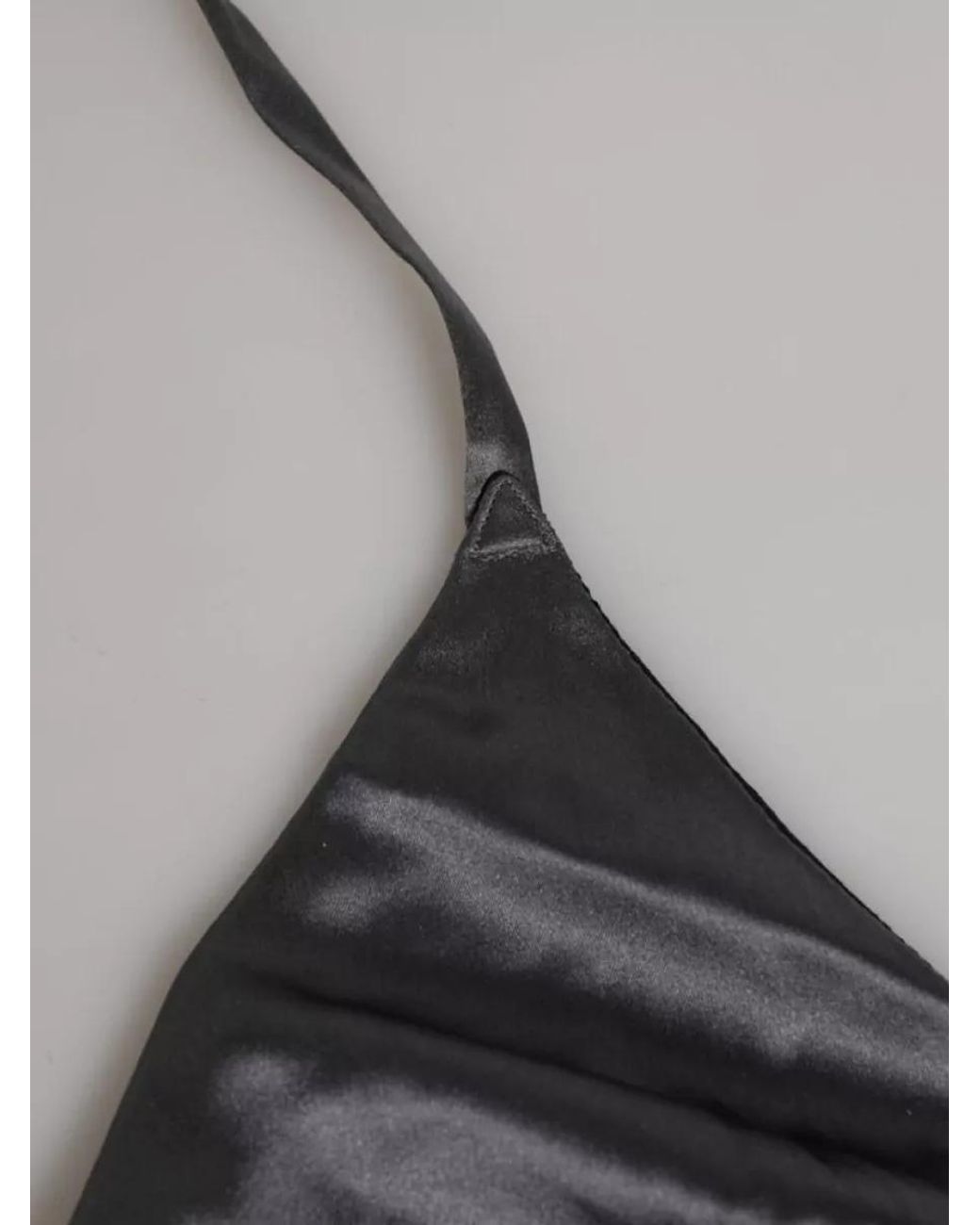 Dolce & Gabbana Metallic Silk Triangle Soft Cup Bra