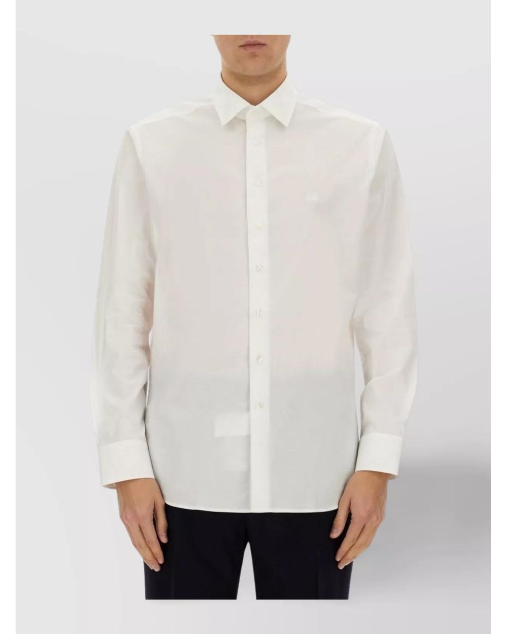 Etro White Pegasus Logo Regular-Fit Shirt for men