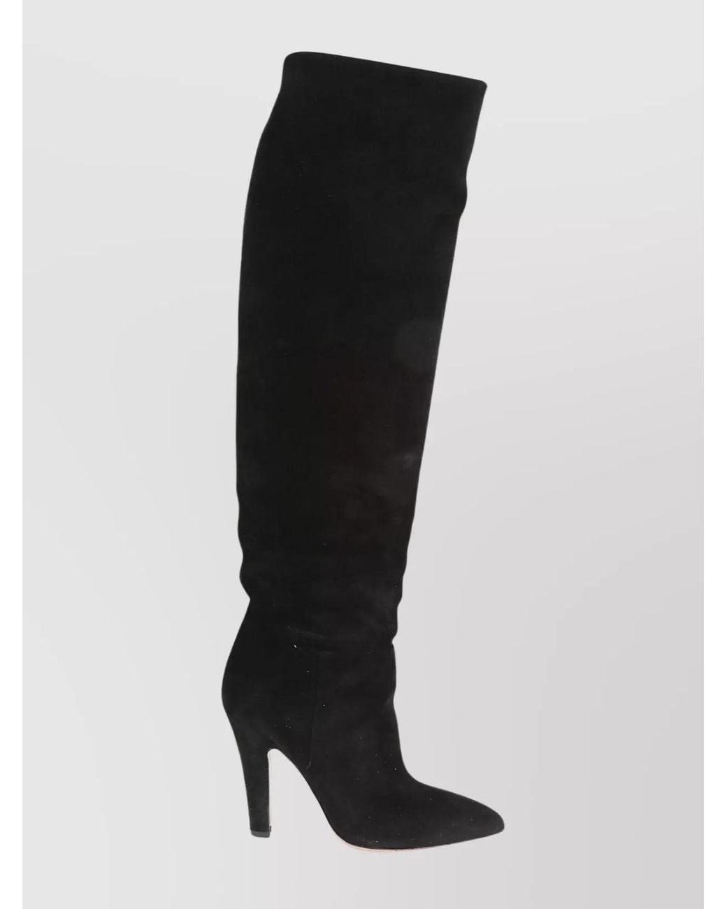 Paris Texas Black Leather Elsa Knee-High Boots