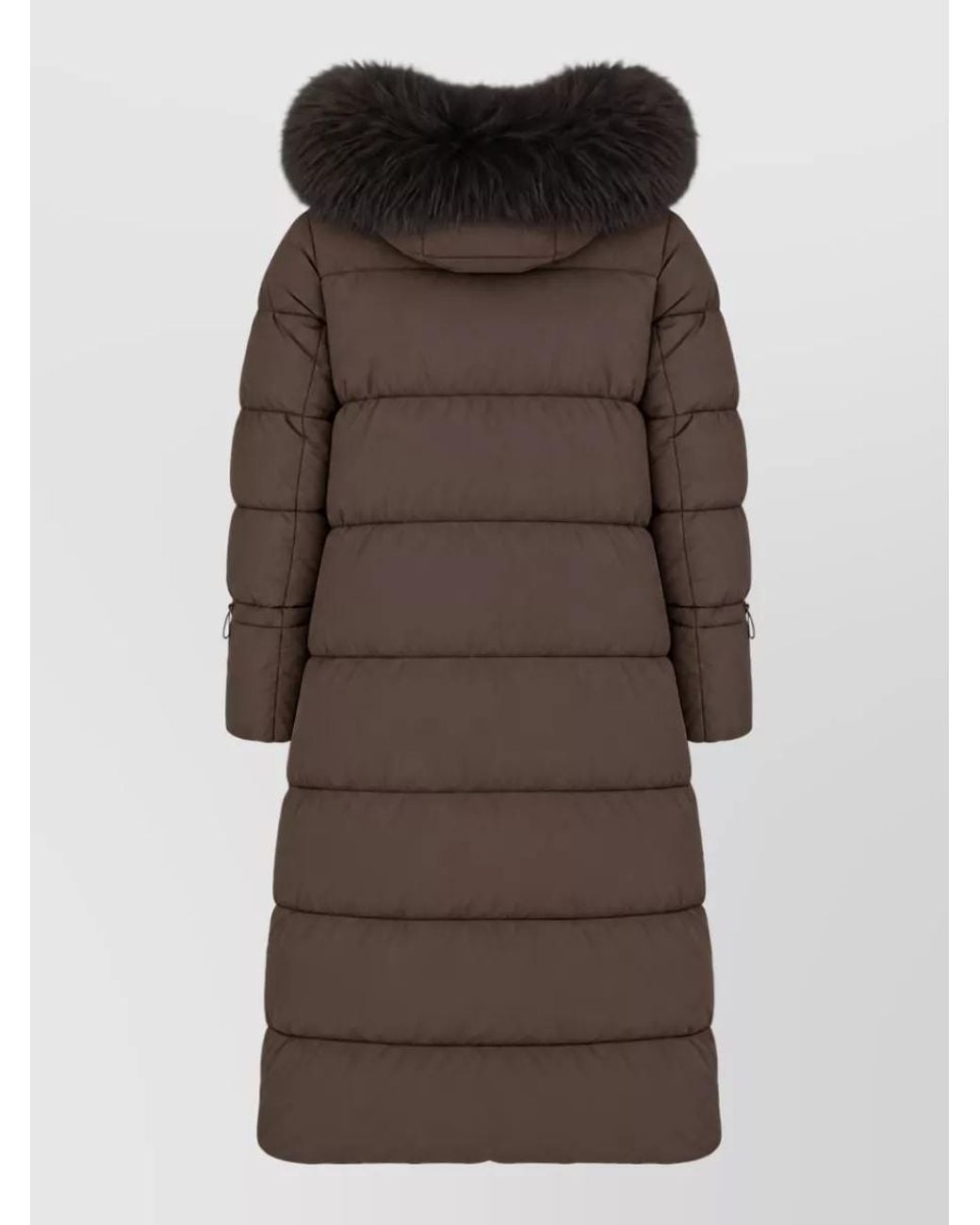 Moorer Brown Down Puffer Jacket