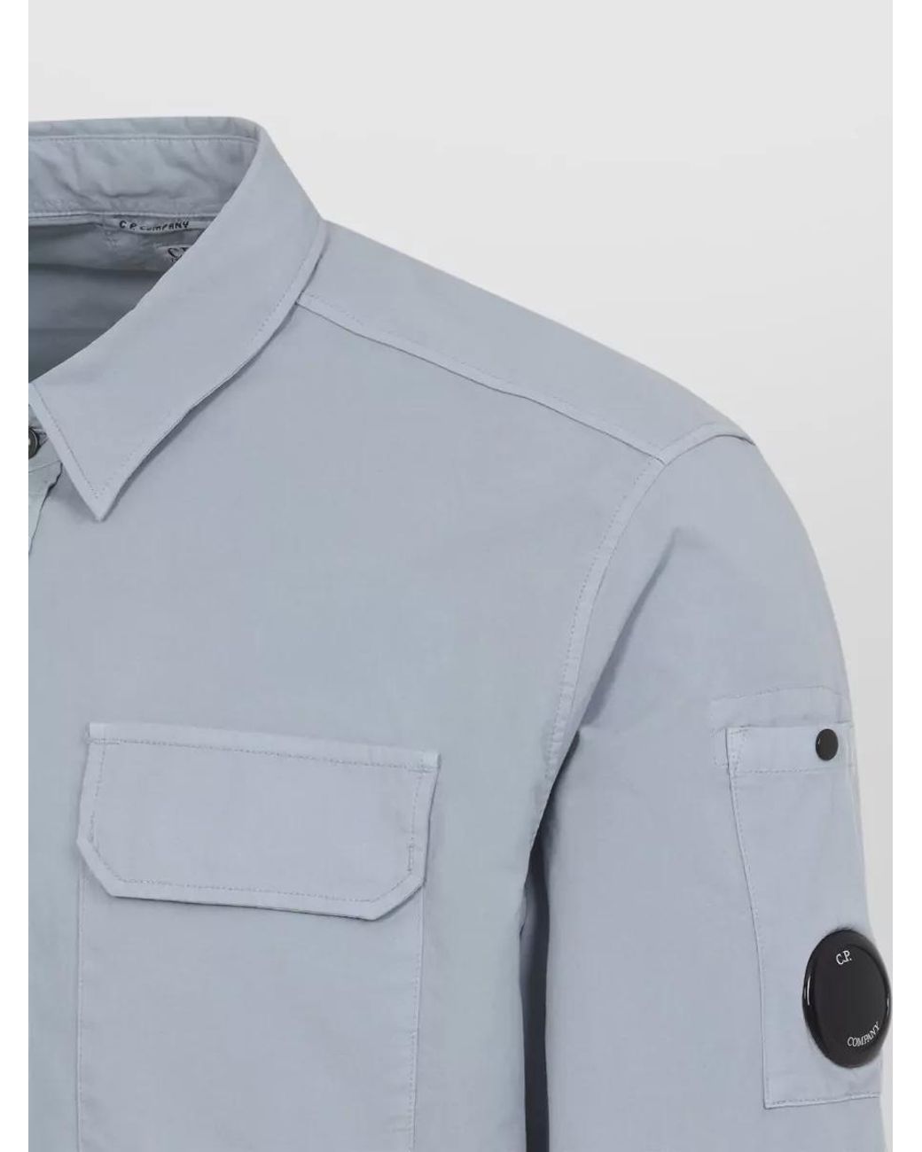 C P Company Blue C.P.Company Pocket Button Shirt for men