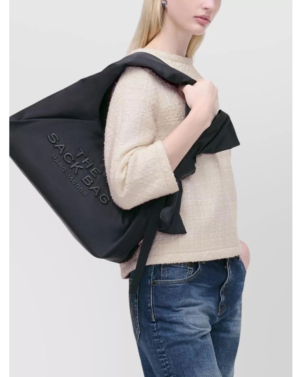 Marc Jacobs Black The Sack Nylon Shoulder Bag