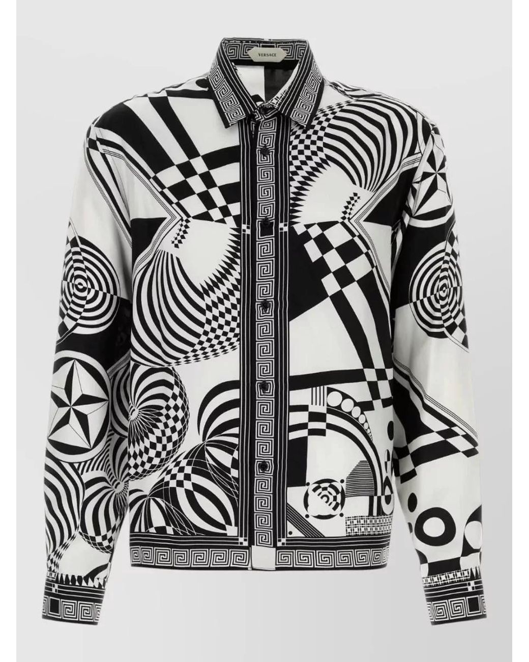 Versace Black Silk Shirt for men