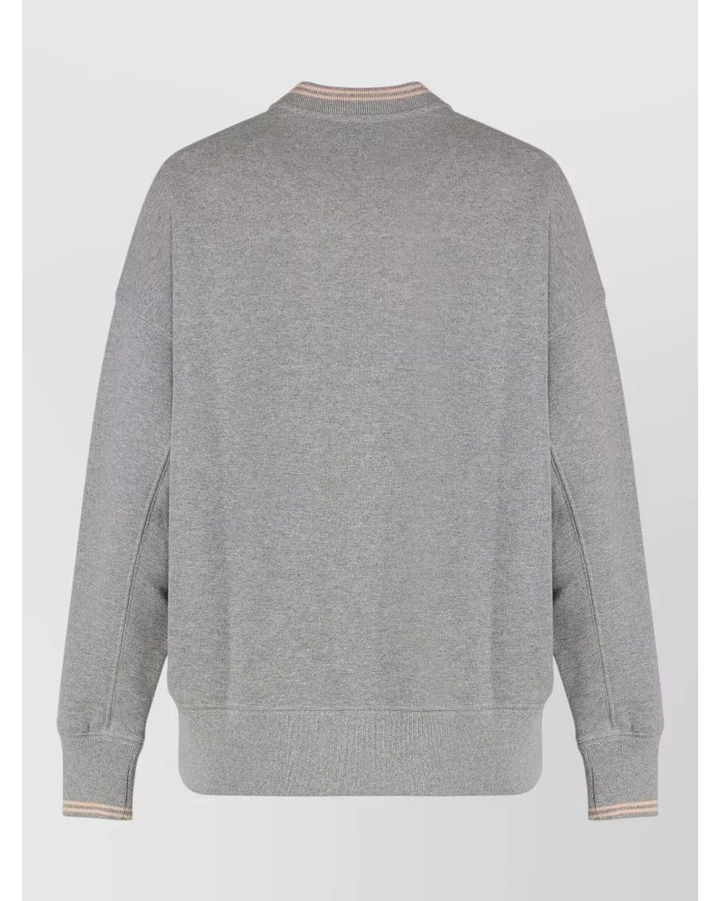 Autry Gray Logo-Embossed Cotton Sweatshirt