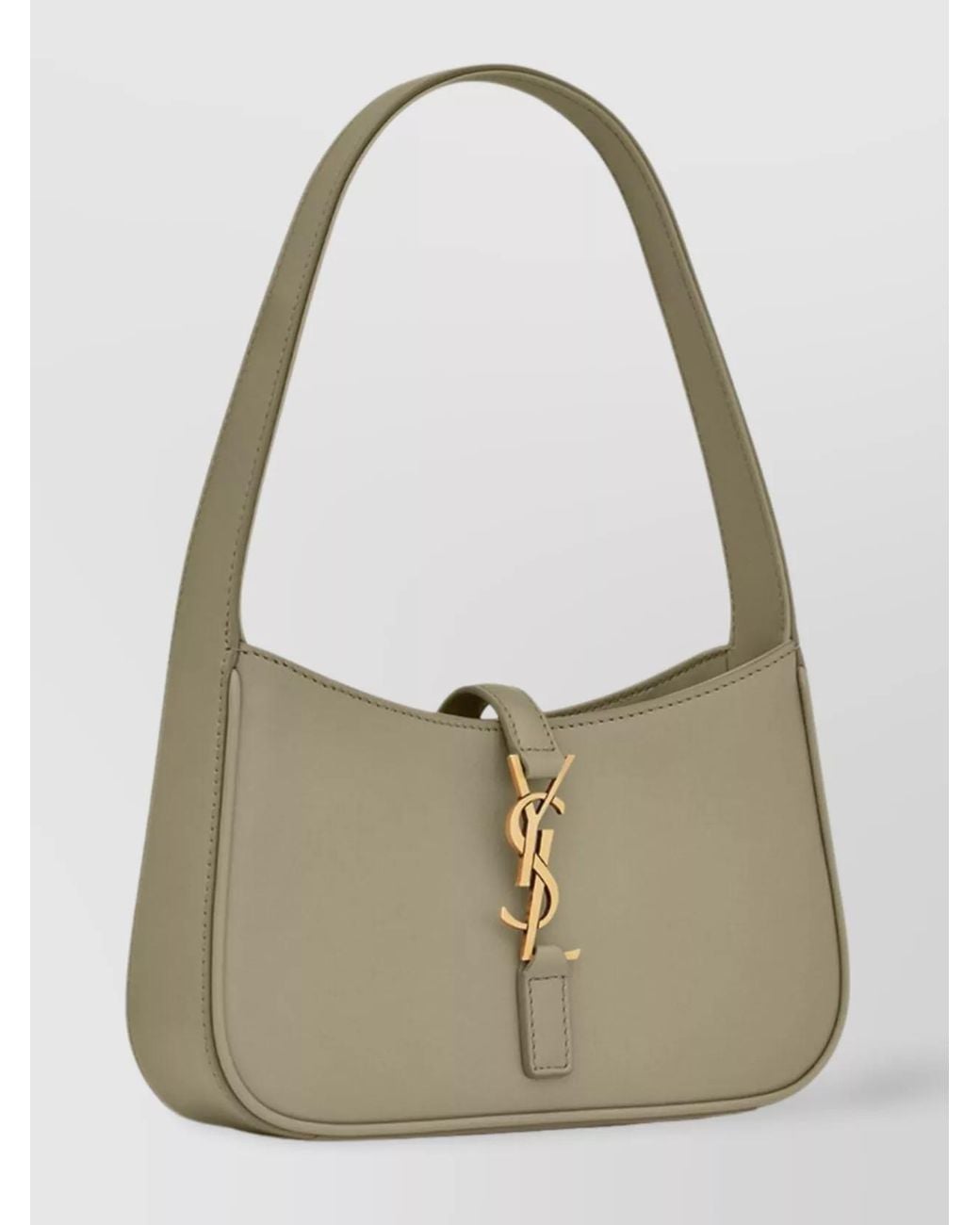 Saint Laurent Green Le 5 À 7 Mini Leather Shoulder Bag