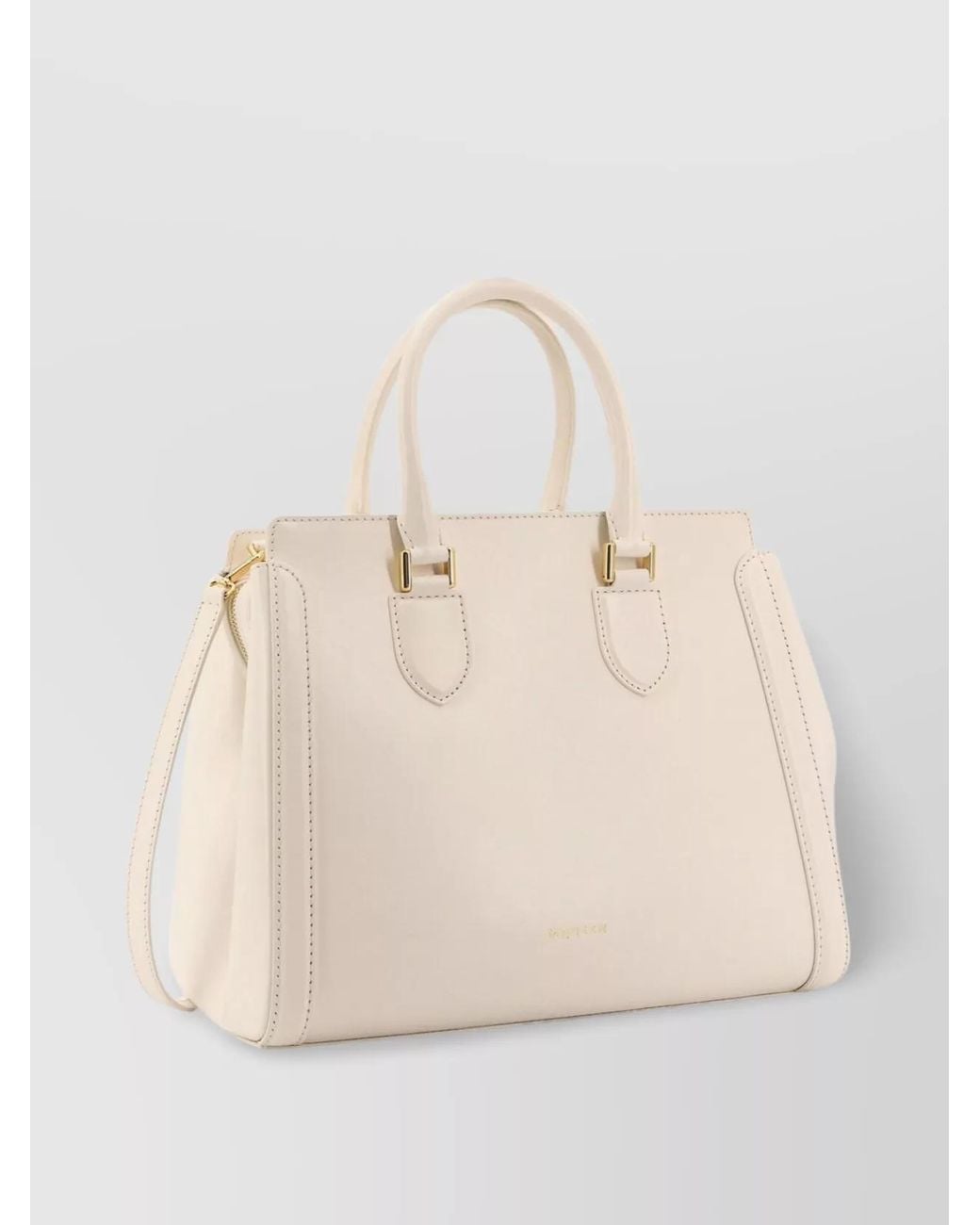McQueen Natural Leather Shoulder Bag
