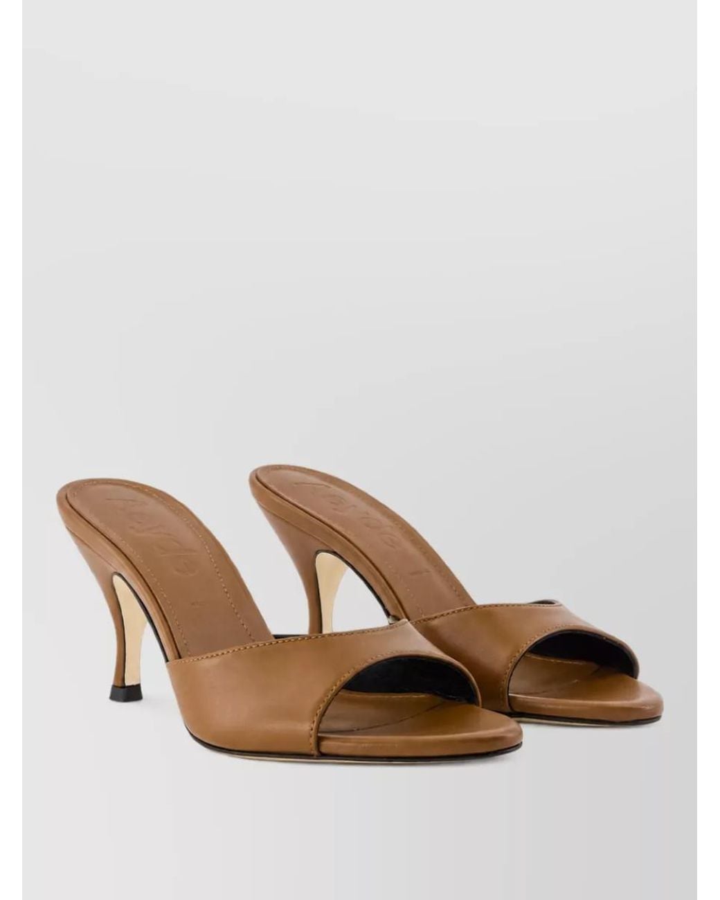Aeyde Brown Leather Mules