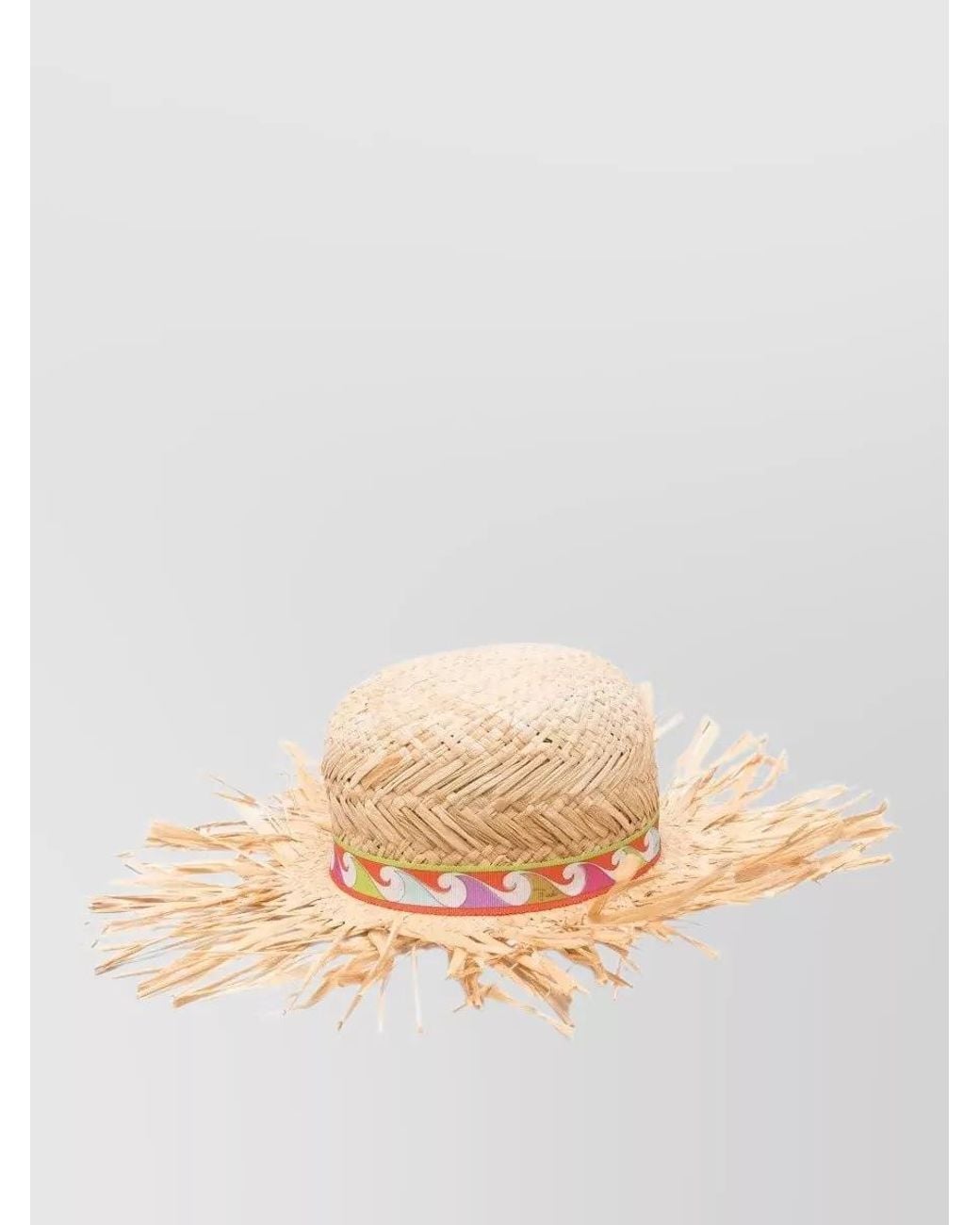Emilio Pucci Natural Straw Sun Hat