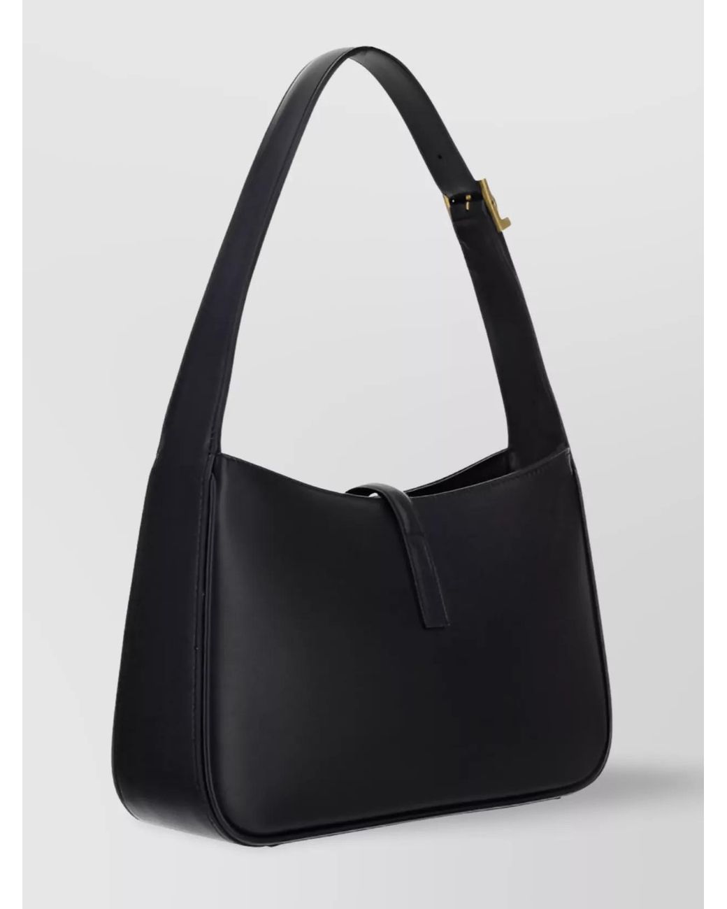 Saint Laurent Black Le 5 À 7 Calf Leather Hobo Shoulder Bag