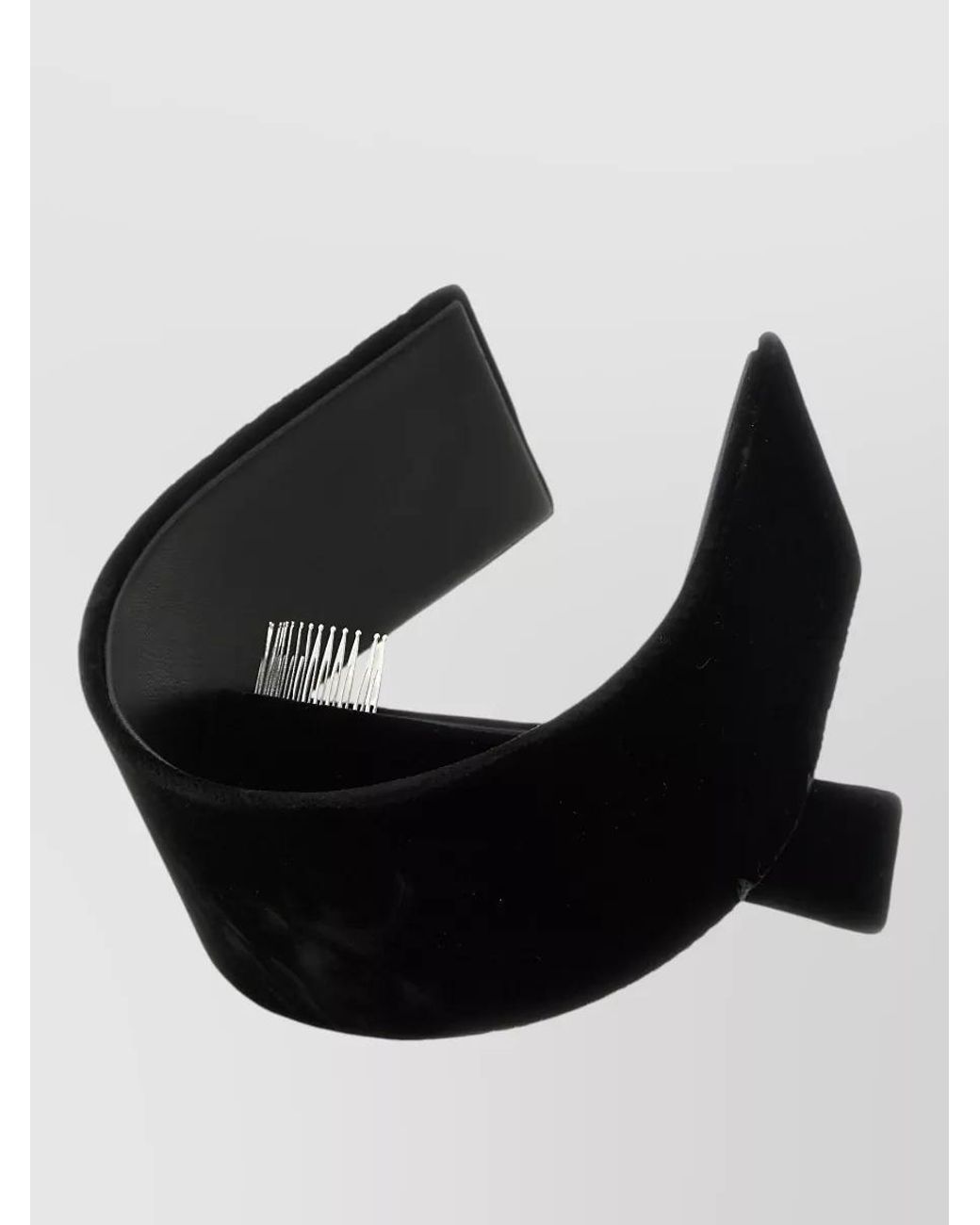 Comme des Garçons Black Velvet-Effect Asymmetric Headband