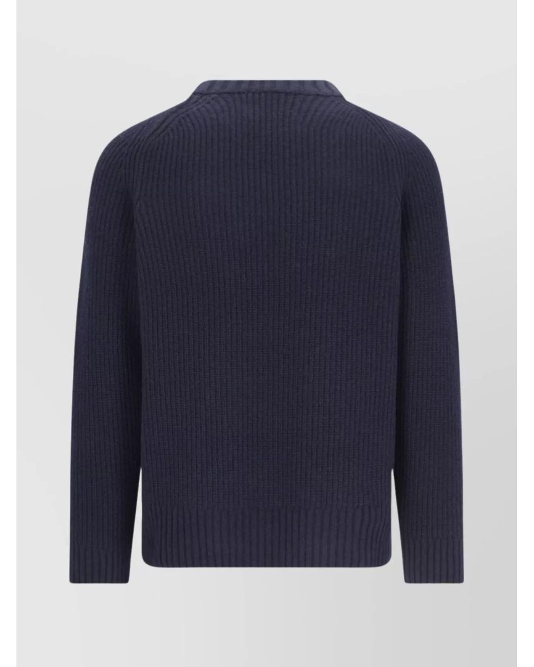 Closed Blue Wool Crewneck Jumper for men