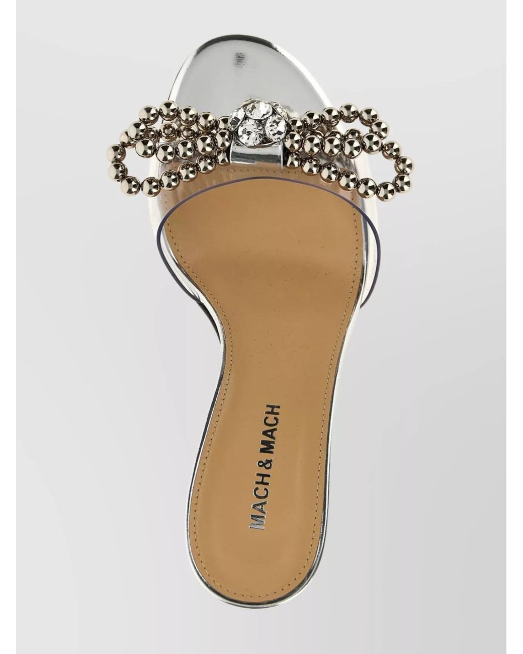 Mach & Mach Multicolor Pvc Stud Bow Sandals
