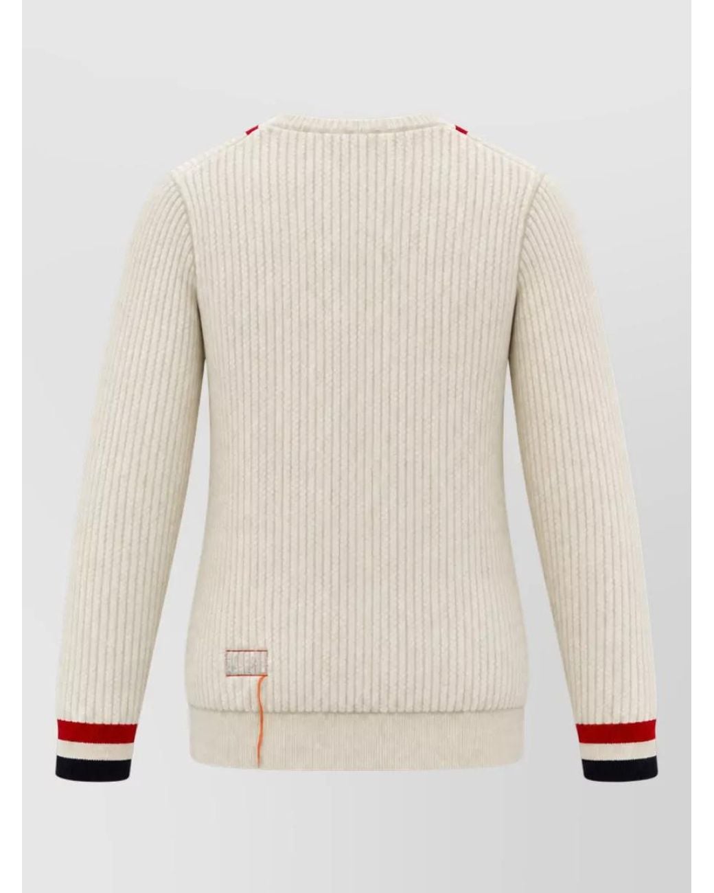 Fortela White Wool Jumper for men