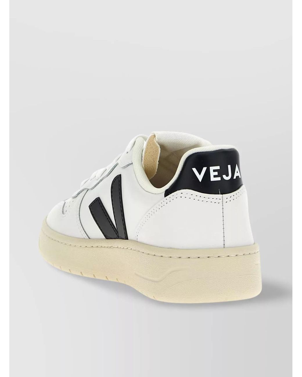Veja White Leather Low-Top Sneakers