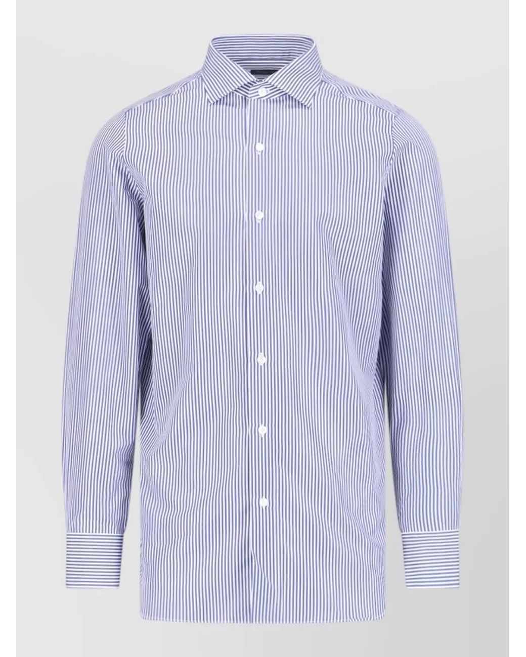 Finamore 1925 Blue Casual Shirt for men