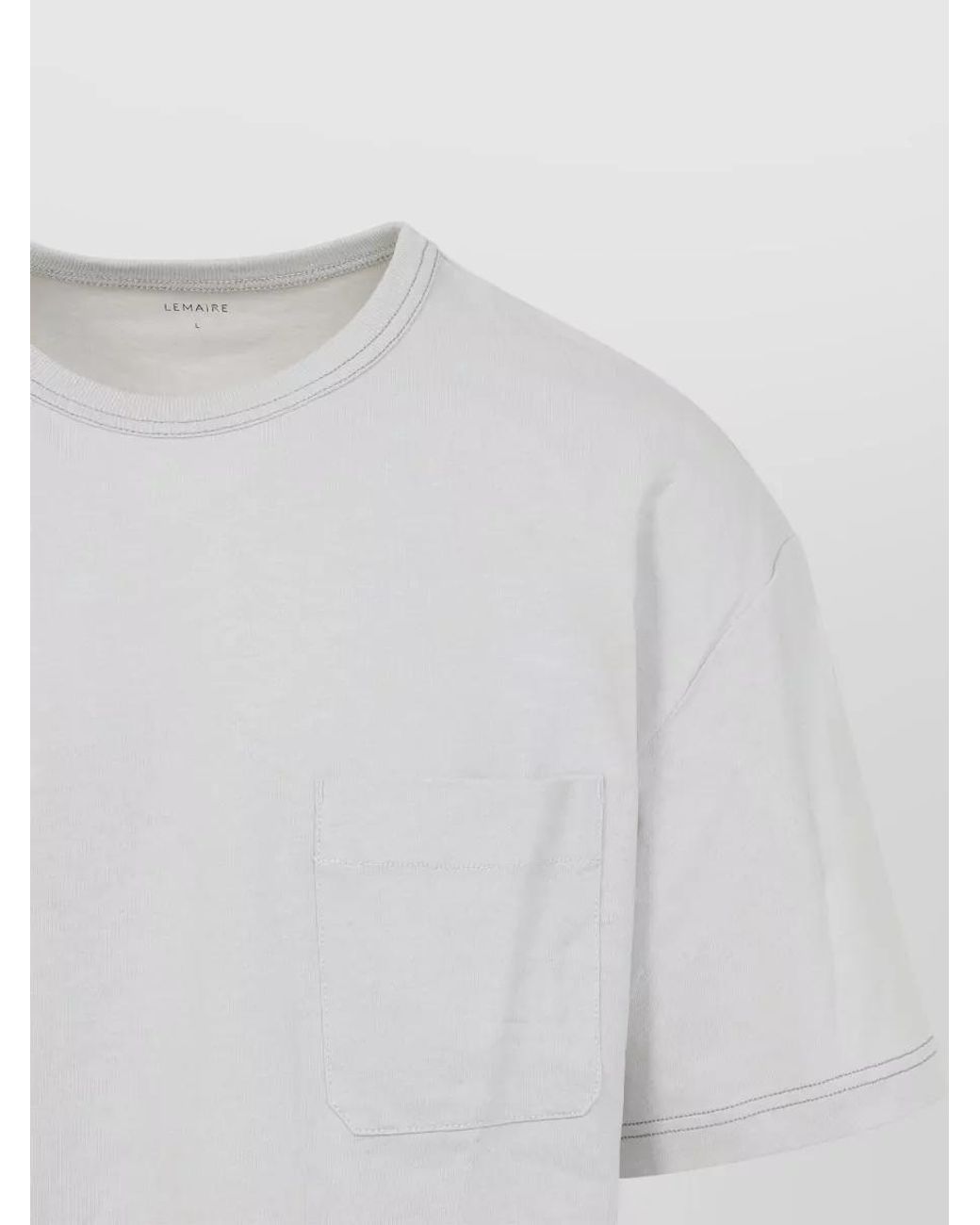 Lemaire White Boxy Short-Sleeve T-Shirt for men