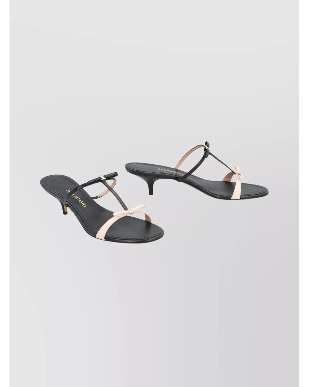 Ferragamo Multicolor Leather Mules