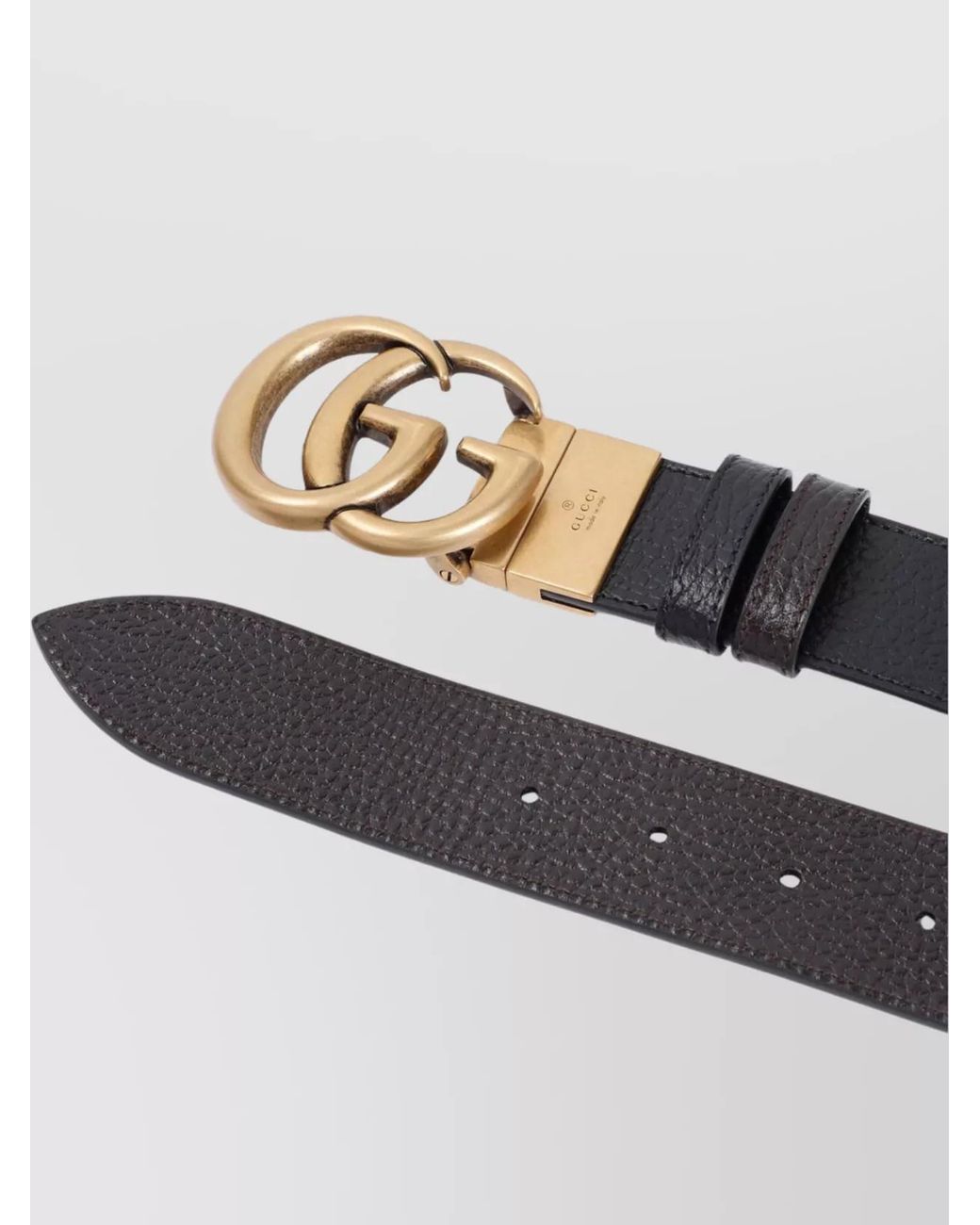 Gucci Blue Leather Reversible Belt for men