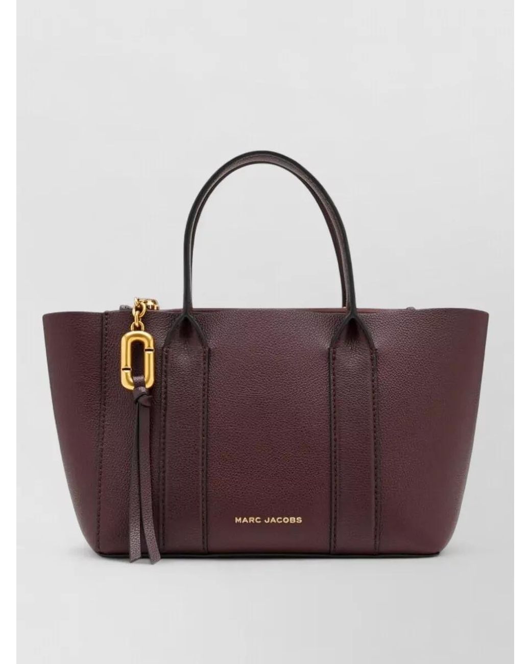 Marc Jacobs Purple Small Pebble Leather Tote Bag