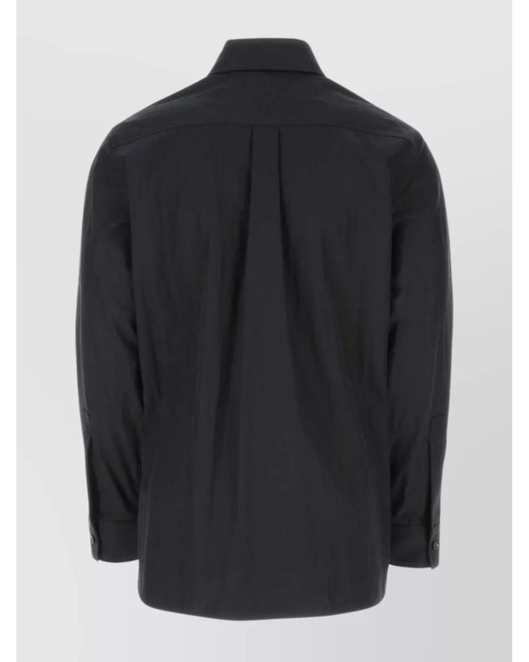 Bottega Veneta Blue Cotton Twill Shirt for men