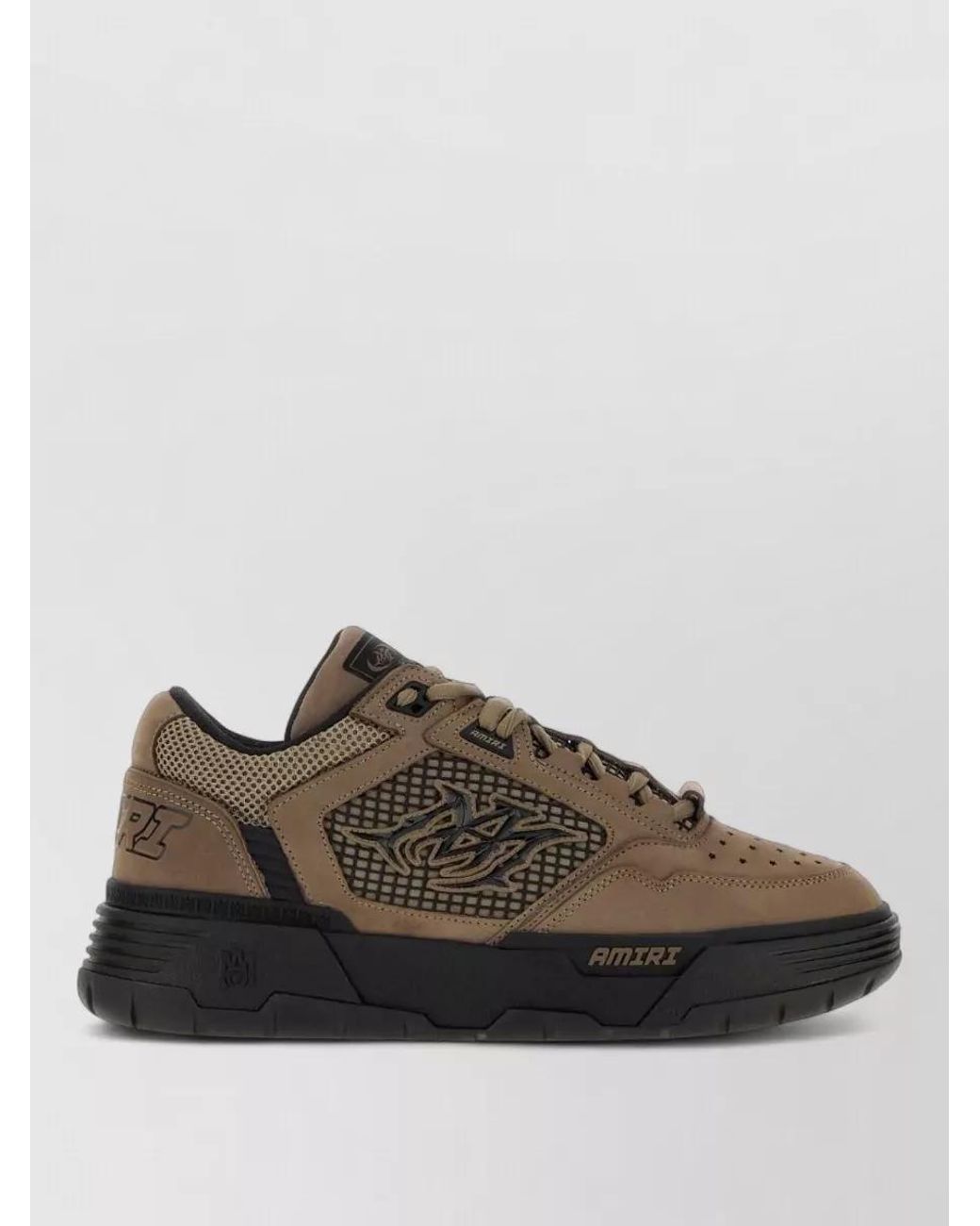 Amiri Brown Leather Low-Top Sneakers for men