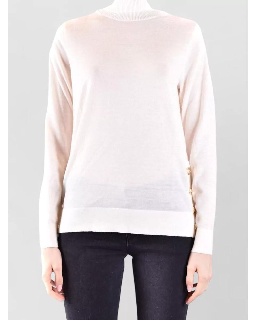 Michael Kors White Wool Sweatshirt