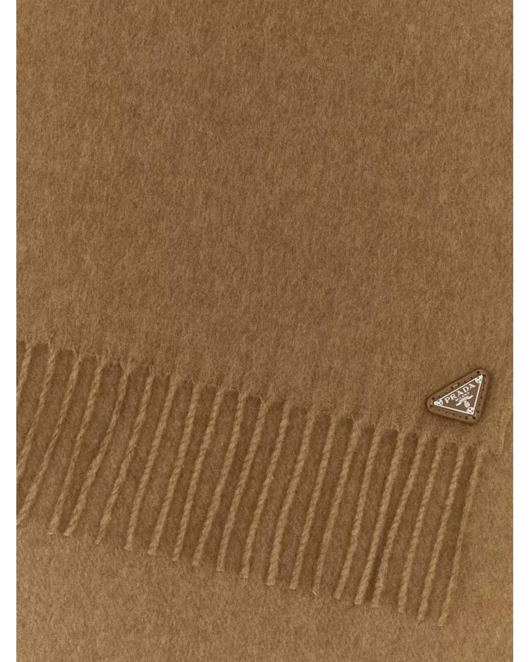 Prada Natural Silk And Cashmere Scarf for men