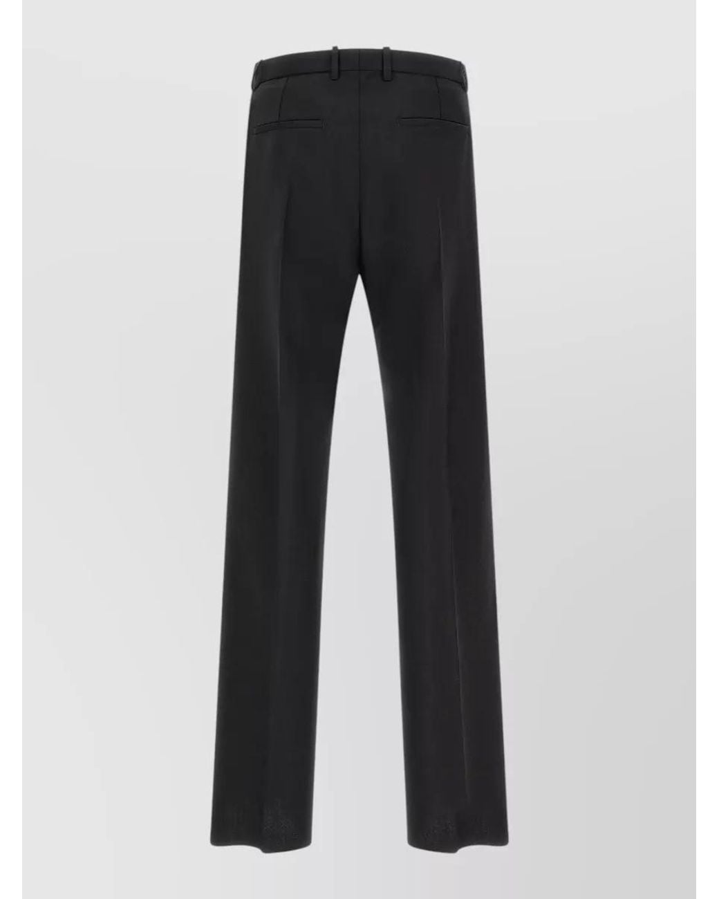 Jil Sander Black Wool Mohair Straight Leg Tailored Trousers for men