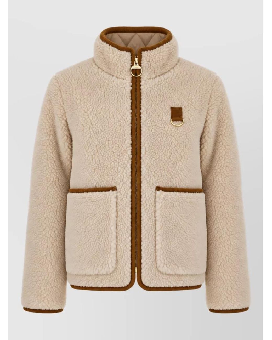 Barbour Natural Faux Fur Coat