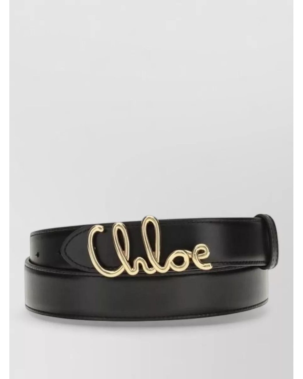 Chloé Black Calf Leather Belt