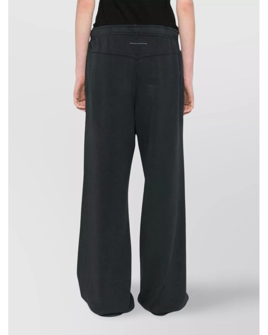 MM6 by Maison Margiela Gray Logo Cotton Sweatpants