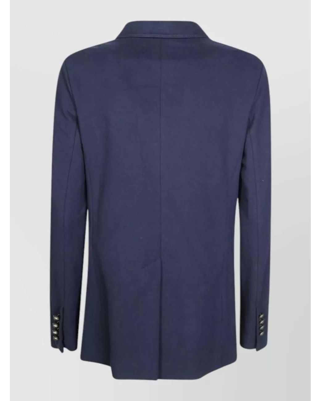 Circolo 1901 Blue Cotton Slim-Fit Double-Breasted Jacket
