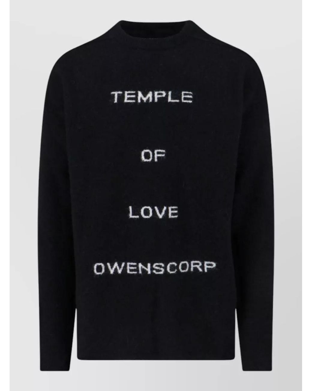 Rick Owens Blue Crewneck Jumper for men