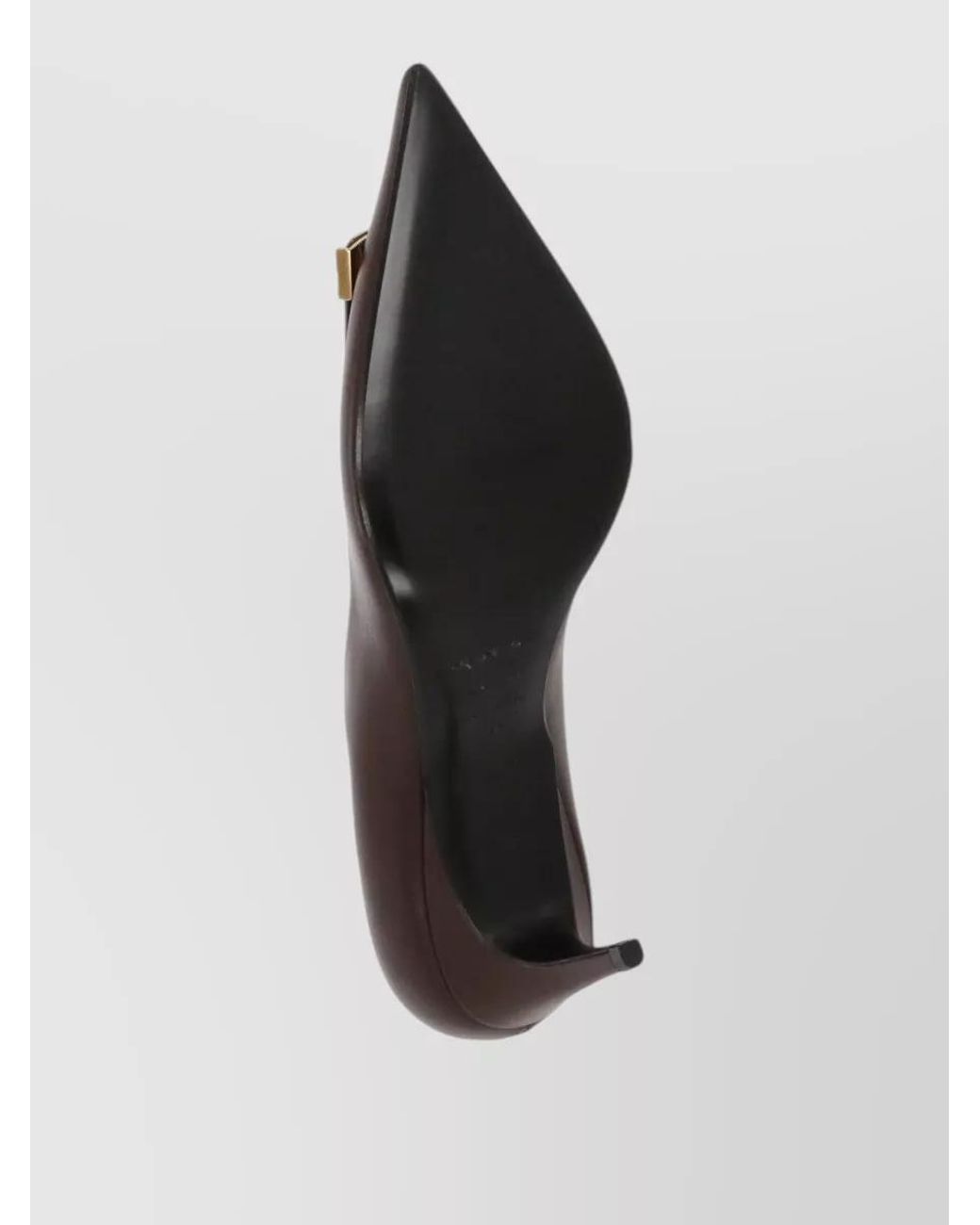 Sergio Rossi Brown Calf Leather High Heel Pumps