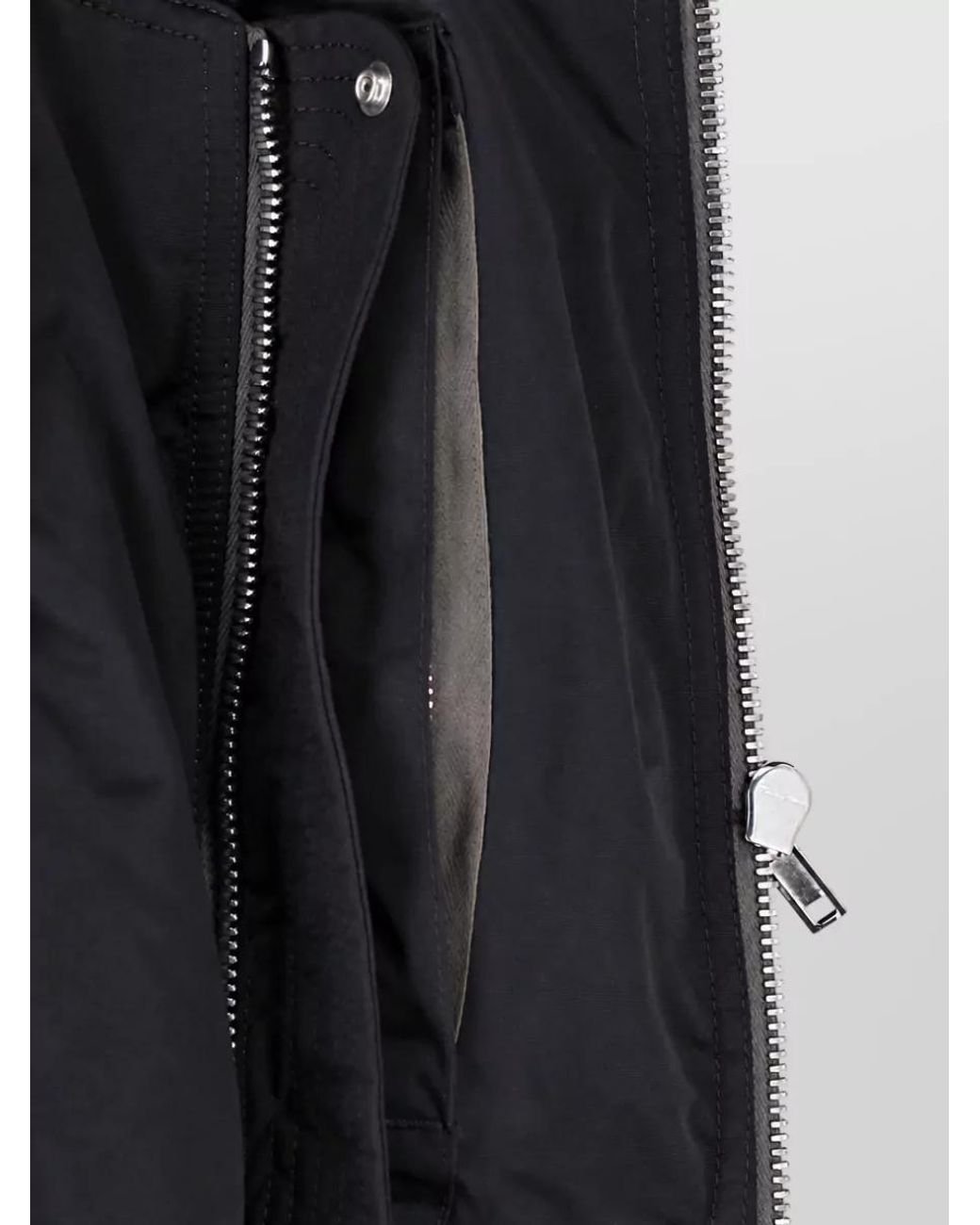 Rick Owens Black Hooded Puffer Coat
