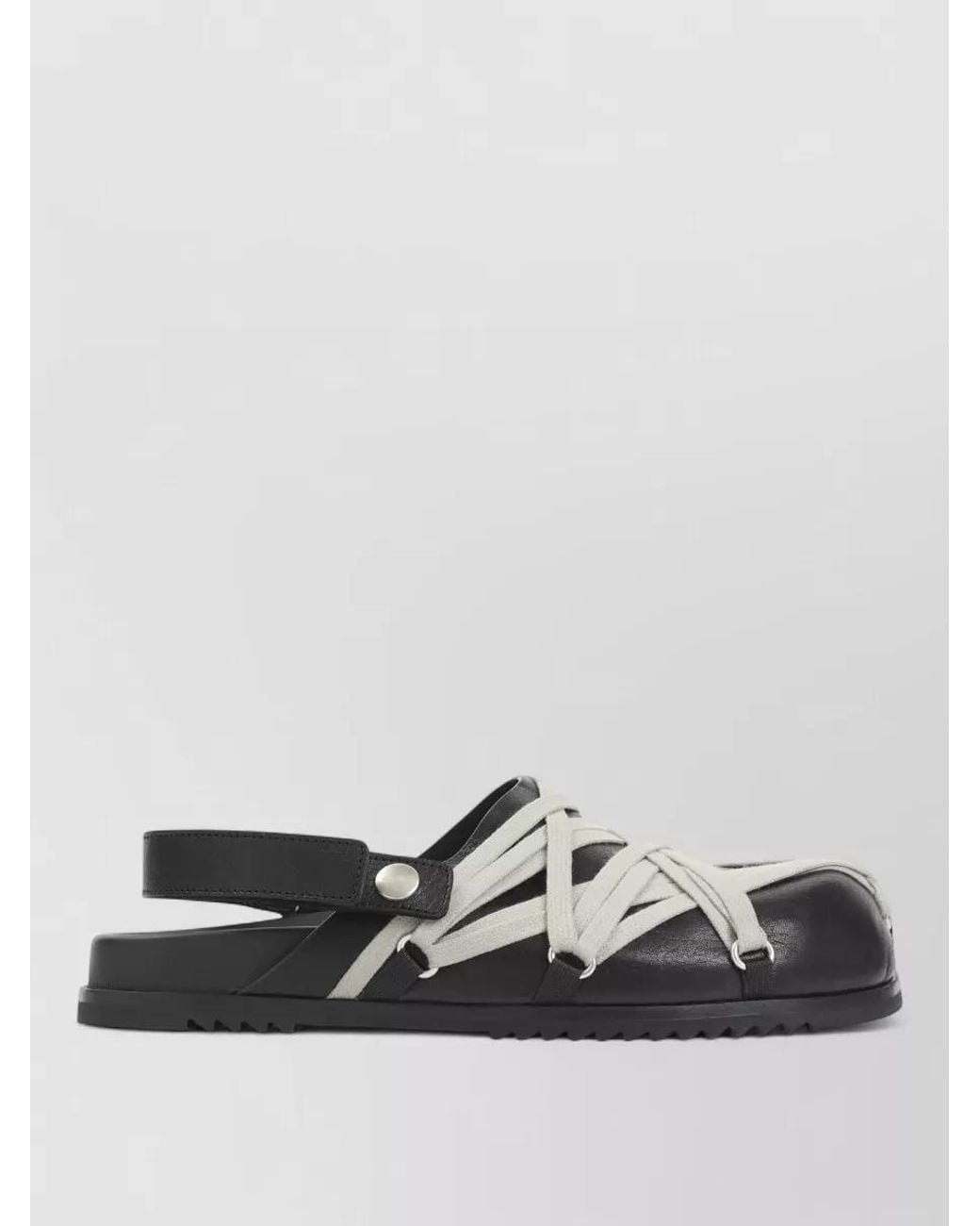 Rick Owens Multicolor Megalace Granola Mule Sandal Flat Lace for men