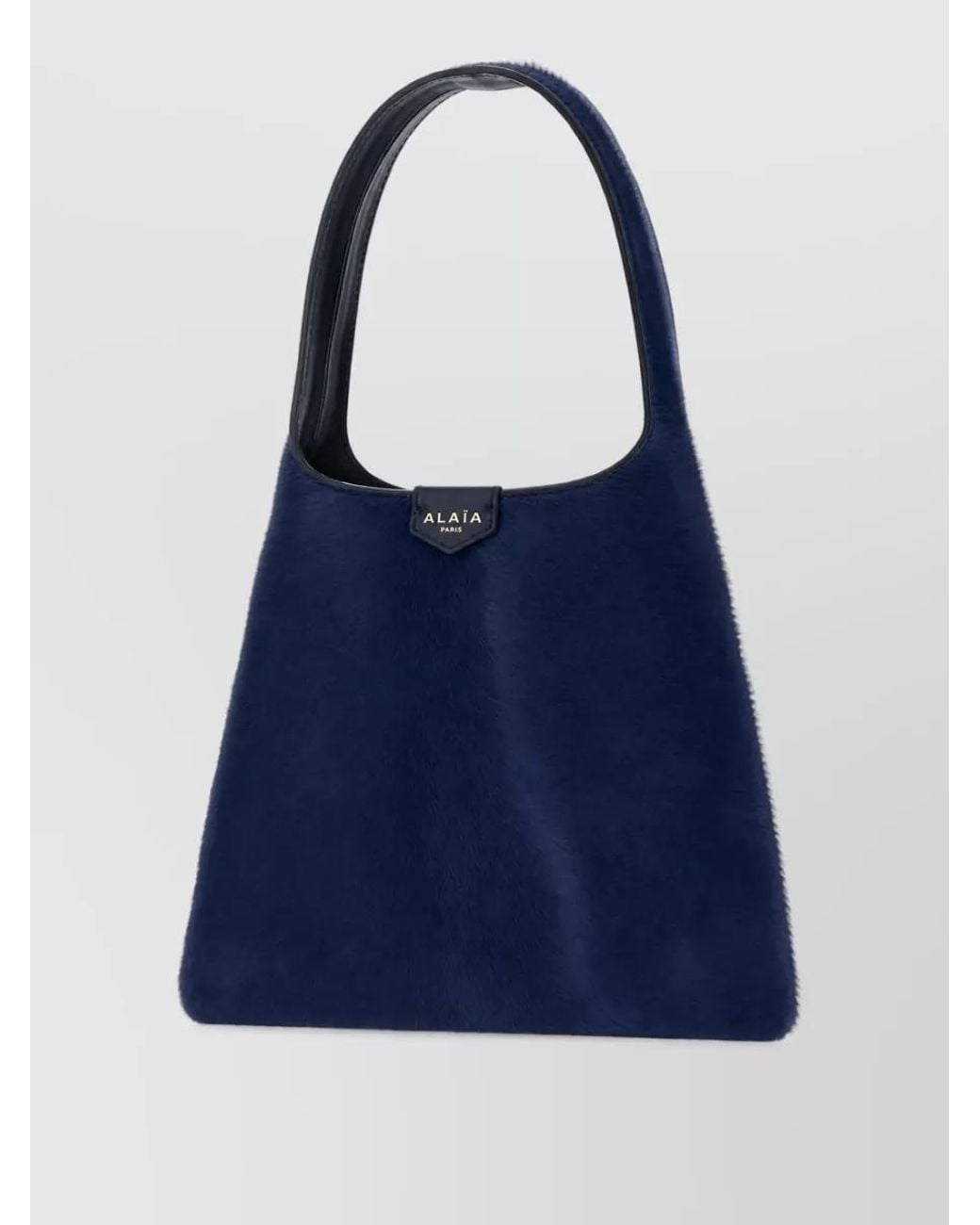 Alaïa Blue Leather Tote Bag