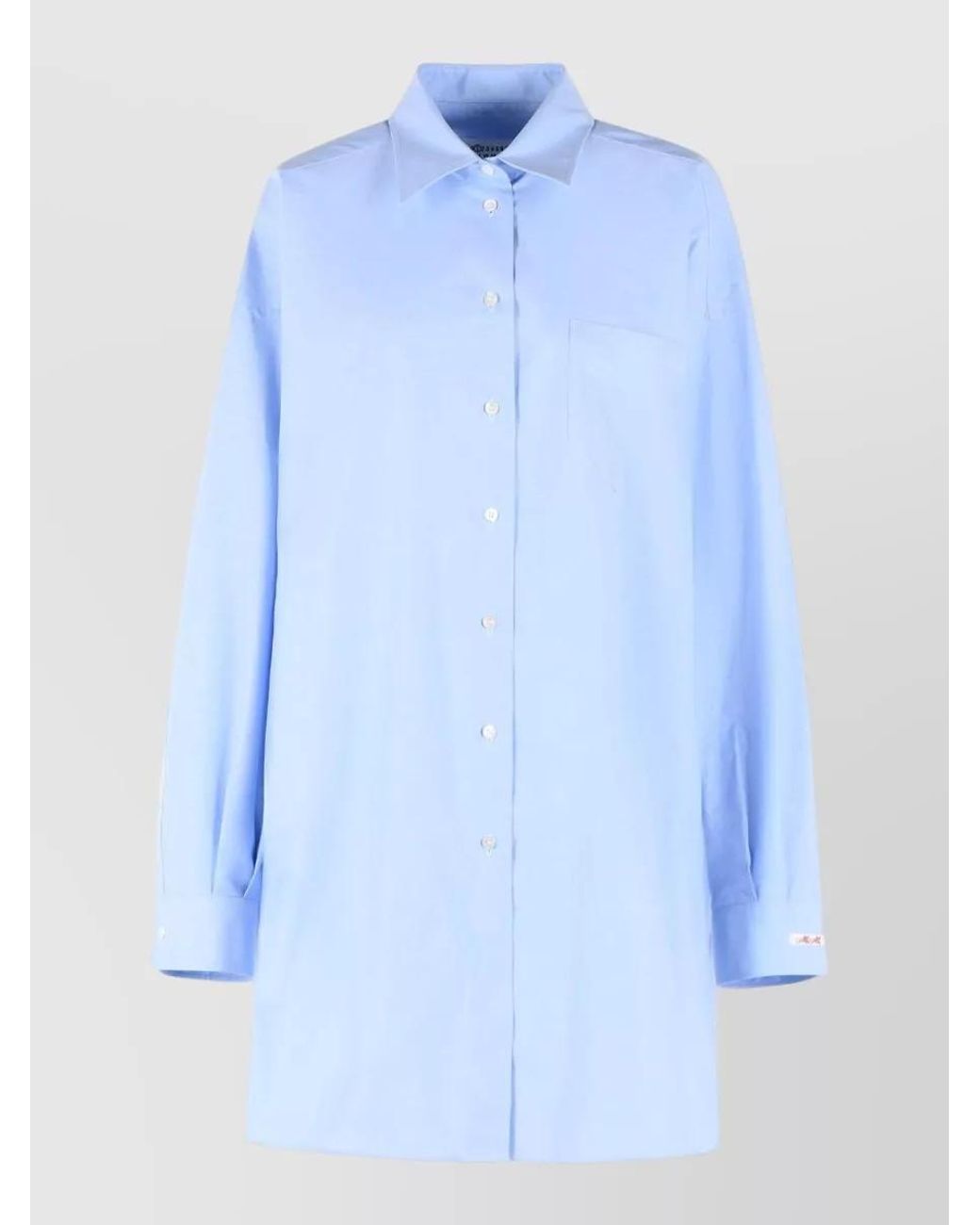 Maison Margiela Blue Cotton Shirt